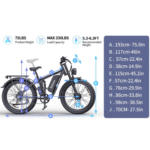 Ridstar E26 Pro Dual Motor 2000W 48V 23AH/ / E26 1000W 48V 15.6AH E-Bike - Image 4
