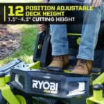 80V Max HP Lithium 54″ Brushless Electric Zero Turn Lawn Mower - Image 6