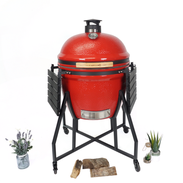 Kamado X Supreme Ceramic Charcoal BBQ Grill – Red