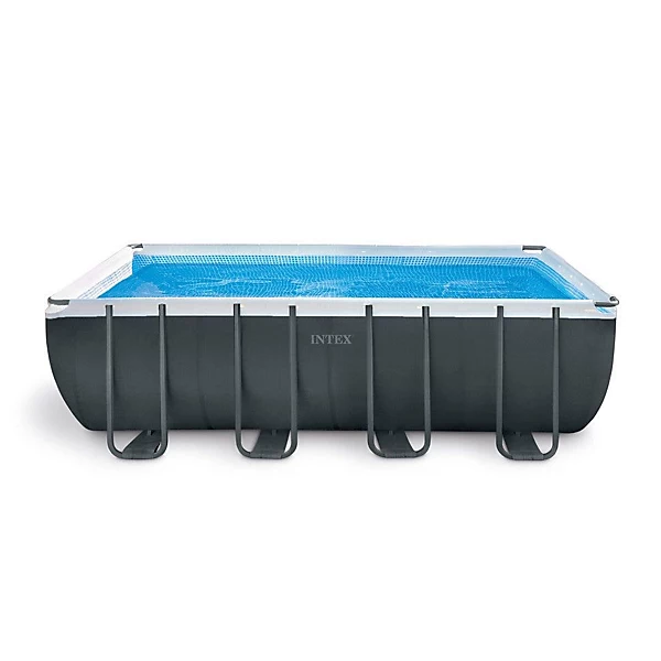 Intex Ultra XTR Frame Rectangular Above Ground Swimming Pool, 18ft x 9ft x 52in with Sand Filter System