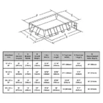 Intex Ultra XTR Frame Rectangular Above Ground Swimming Pool, 18ft x 9ft x 52in with Sand Filter System - Image 7