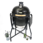 Kamado X Supreme Ceramic Charcoal BBQ Grill – Black - Image 7