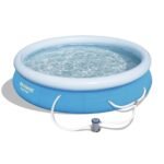 Bestway Fast Set Up 12ft x 30in Inflatable Ground Pool with Pump & Filter